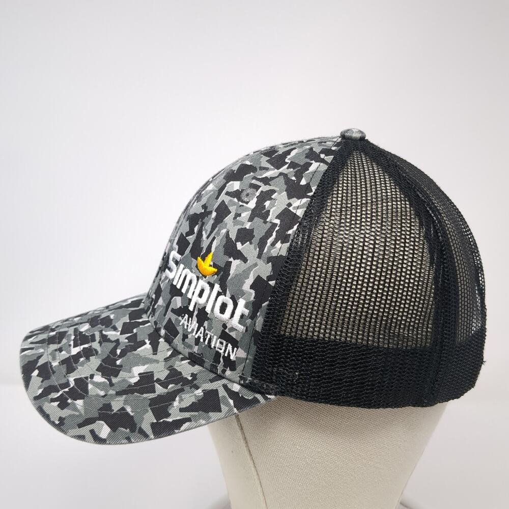 Simplot Aviation Snapback Trucker Hat Multi One S… - image 3